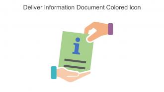 Deliver Information Document Colored Icon In Powerpoint Pptx Png And Editable Eps Format