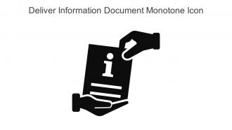 Deliver Information Document Monotone Icon In Powerpoint Pptx Png And Editable Eps Format