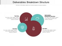 Deliverables breakdown structure ppt powerpoint presentation portfolio master slide cpb