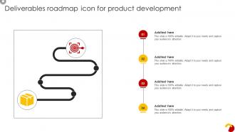 Deliverables Roadmap Icon For Product Development