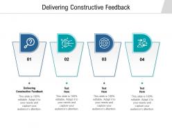 Delivering constructive feedback ppt powerpoint presentation infographic template sample cpb