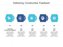 Delivering constructive feedback ppt powerpoint presentation outline templates cpb