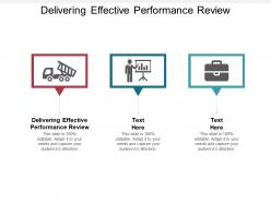 Delivering effective performance review ppt powerpoint presentation summary background cpb