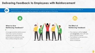 Delivering Feedback To Employees With Reinforcement Training Ppt