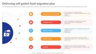 Delivering Self Guided Saas Migration Plan