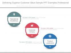Delivering superior customer value sample ppt examples professional