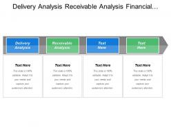Delivery analysis receivable analysis financial analysis sales management