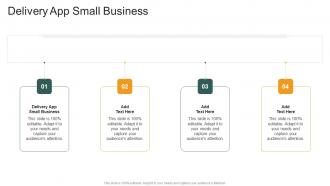Delivery App Small Business In Powerpoint And Google Slides Cpb
