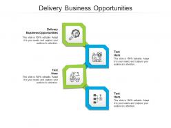 Delivery business opportunities ppt powerpoint presentation icon brochure cpb