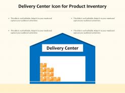 Delivery Center Icon For Product Inventory