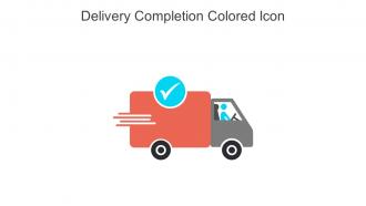 Delivery Completion Colored Icon In Powerpoint Pptx Png And Editable Eps Format