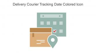 Delivery Courier Tracking Date Colored Icon In Powerpoint Pptx Png And Editable Eps Format
