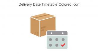 Delivery Date Timetable Colored Icon In Powerpoint Pptx Png And Editable Eps Format