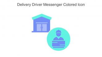 Delivery Driver Messenger Colored Icon In Powerpoint Pptx Png And Editable Eps Format