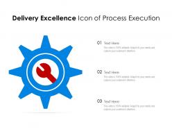 Delivery excellence icon of process execution
