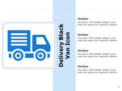 Delivery Icon Fast In Time Nonstop Shipment Timely Time Van Worker