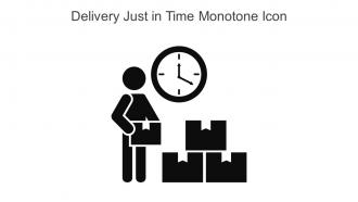 Delivery Just In Time Monotone Icon In Powerpoint Pptx Png And Editable Eps Format