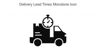 Delivery Lead Times Monotone Icon In Powerpoint Pptx Png And Editable Eps Format