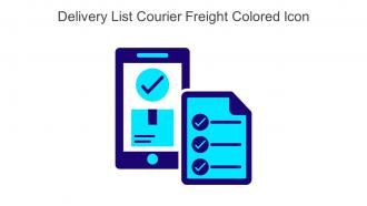 Delivery List Courier Freight Colored Icon In Powerpoint Pptx Png And Editable Eps Format