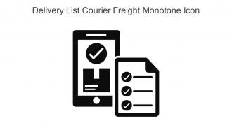 Delivery List Courier Freight Monotone Icon In Powerpoint Pptx Png And Editable Eps Format