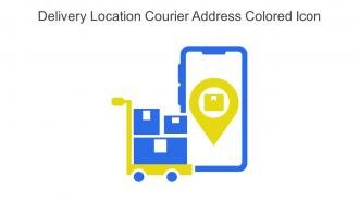 Delivery Location Courier Address Colored Icon In Powerpoint Pptx Png And Editable Eps Format