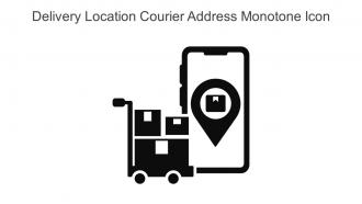 Delivery Location Courier Address Monotone Icon In Powerpoint Pptx Png And Editable Eps Format