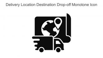 Delivery Location Destination Drop Off Monotone Icon In Powerpoint Pptx Png And Editable Eps Format