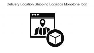 Delivery Location Shipping Logistics Monotone Icon In Powerpoint Pptx Png And Editable Eps Format