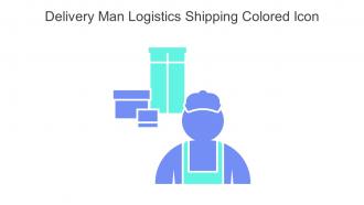 Delivery Man Logistics Shipping Colored Icon In Powerpoint Pptx Png And Editable Eps Format