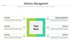 Delivery management ppt powerpoint presentation portfolio objects cpb