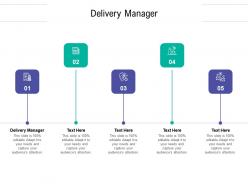 Delivery manager ppt powerpoint presentation infographic template deck cpb