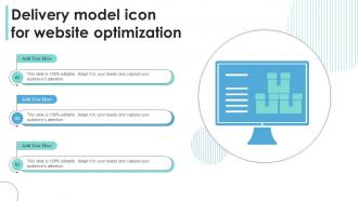 Delivery Model Icon For Website Optimization
