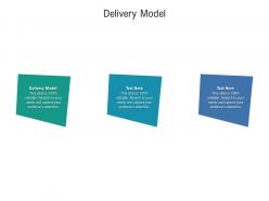 Delivery model ppt powerpoint presentation model graphics cpb