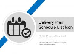 Delivery Plan Schedule List Icon