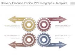 Delivery produce invoice ppt infographic template