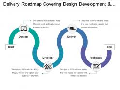 32944450 style circular zig-zag 4 piece powerpoint presentation diagram infographic slide