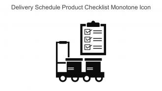Delivery Schedule Product Checklist Monotone Icon In Powerpoint Pptx Png And Editable Eps Format