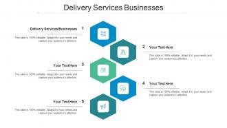 Delivery Services Businesses Ppt Powerpoint Presentation Inspiration Background Image Cpb