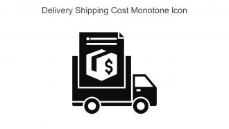 Delivery Shipping Cost Monotone Icon In Powerpoint Pptx Png And Editable Eps Format