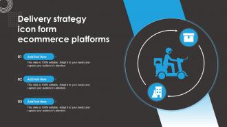 Delivery Strategy Icon Form Ecommerce Platforms