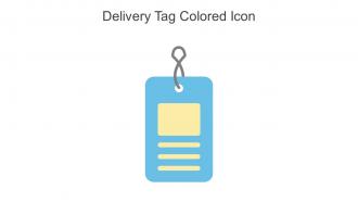 Delivery Tag Colored Icon In Powerpoint Pptx Png And Editable Eps Format