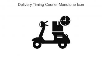 Delivery Timing Courier Monotone Icon In Powerpoint Pptx Png And Editable Eps Format