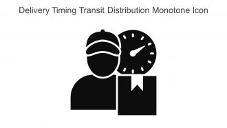 Delivery Timing Transit Distribution Monotone Icon In Powerpoint Pptx Png And Editable Eps Format