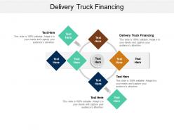 Delivery truck financing ppt powerpoint presentation icon smartart cpb