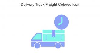 Delivery Truck Freight Colored Icon In Powerpoint Pptx Png And Editable Eps Format