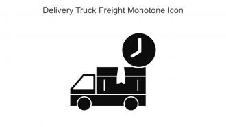 Delivery Truck Freight Monotone Icon In Powerpoint Pptx Png And Editable Eps Format