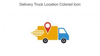 Delivery Truck Location Colored Icon In Powerpoint Pptx Png And Editable Eps Format
