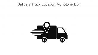 Delivery Truck Location Monotone Icon In Powerpoint Pptx Png And Editable Eps Format