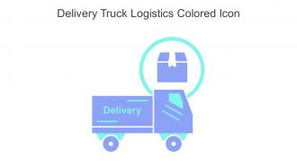 Delivery Truck Logistics Colored Icon In Powerpoint Pptx Png And Editable Eps Format