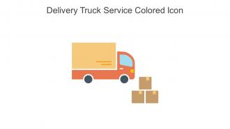 Delivery Truck Service Colored Icon In Powerpoint Pptx Png And Editable Eps Format